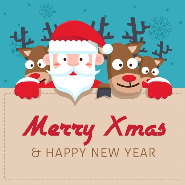 Santa Clauses vector conjunto para la Navidad — Vector de stock