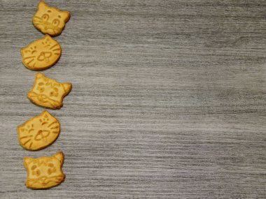 Kurabiye kedileri çerçevesi. Boşluğu kopyala.