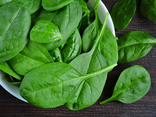 Baby Spinach Bright Green Baby Spinach Leaves — Stock Photo, Image