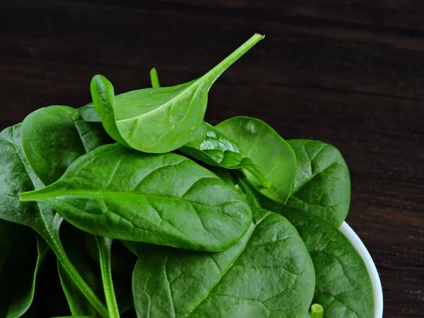 Baby Spinach Bright Green Baby Spinach Leaves — Stock Photo, Image