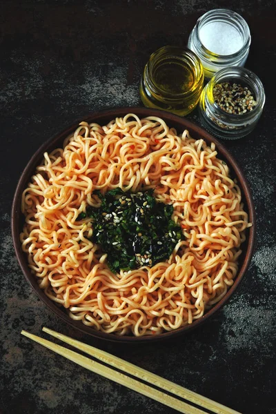 Noodles Bowl Chinese Style Tomato Noodles Bowl View — Stock Photo, Image