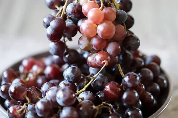 Frische Saftige Trauben Reife Trauben Weinlese — Stockfoto