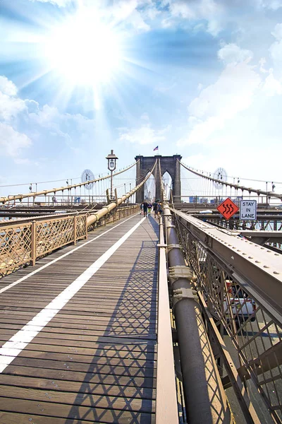 Brooklyn Köprüsü, Manhattan, New York — Stok fotoğraf