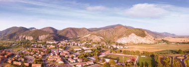 havadan görünümü şehrin San Giuliano Terme, İtalya