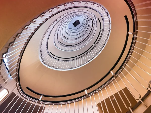 Vista Desde Abajo Escalera Caracol Faro —  Fotos de Stock