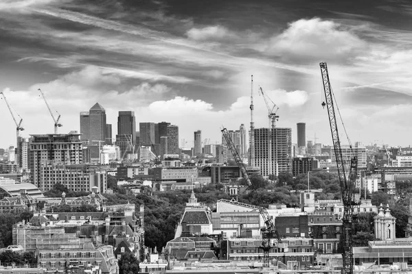伦敦的天际线，空中景观 — 图库照片
