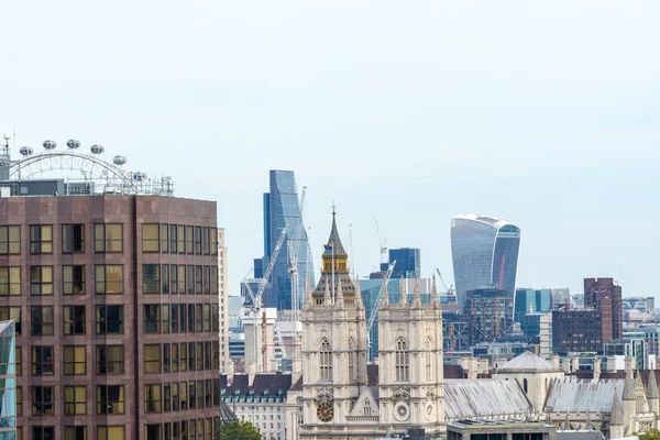 伦敦的天际线 空中景观 — 图库照片