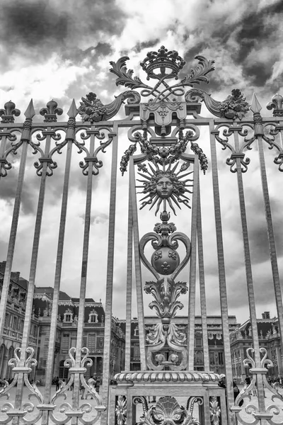 Ornate Puerta Entrada Versaille Francia — Foto de Stock