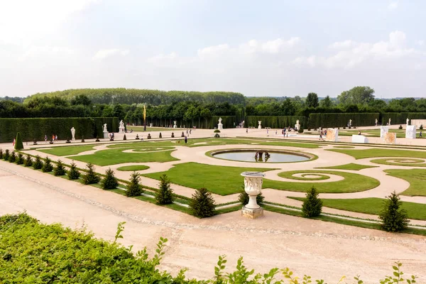 Hermosa Vista Los Jardines Versaille Francia —  Fotos de Stock