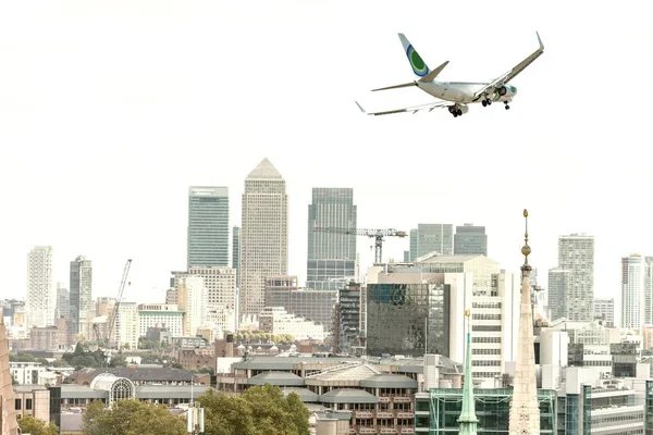 Panoramatický Výhled Panorama Londýna Letadlo Nebi Londýn Velká Británie — Stock fotografie