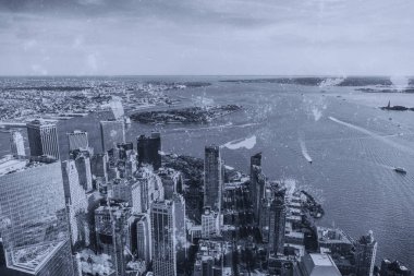 Manhattan, New York 'un panoramik manzarası