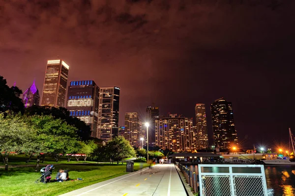 De lichten van Chicago — Stockfoto