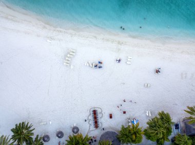 Maldivler, muhteşem bir sahil manzarası.