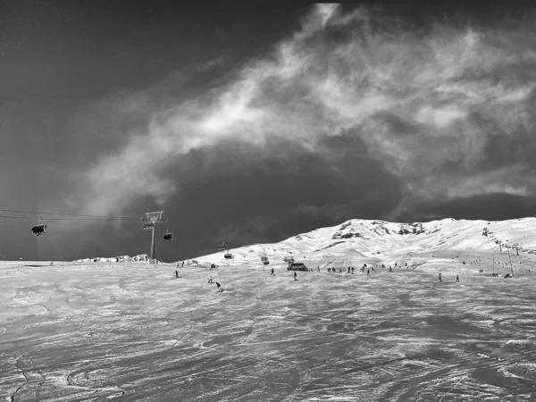 Dolomitas, um dos lugares mais bonitos do mundo para esquiar — Fotografia de Stock
