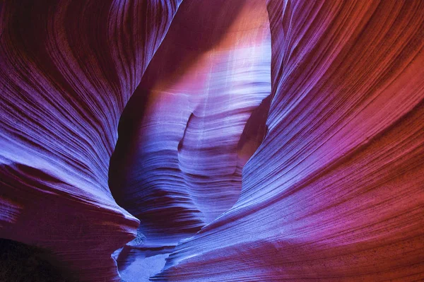 Antelope Canyon, lights and colors on the rocks, Arizona, Usa — Stock Photo, Image