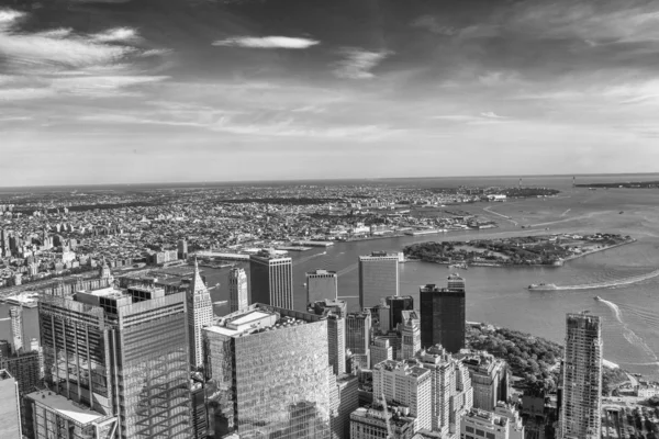 Manhattan Upper Bay, vista aerea — Foto Stock