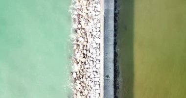 İtalya, Toskana 'daki beyaz kumsal manzarası