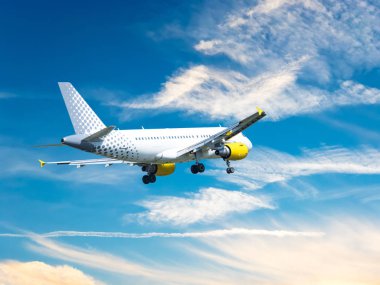 İniş sırasında Airbus.