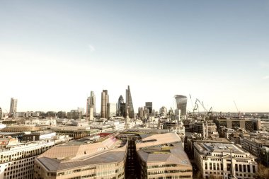 Londra 'nın gökyüzü manzarası.