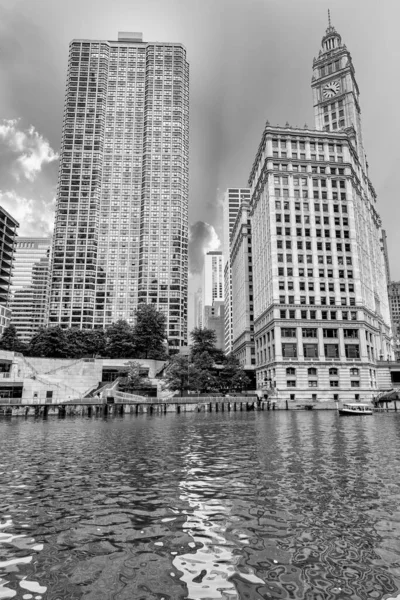 Chicago Die Stadt Der Die Wolkenkratzer Geboren Wurden — Stockfoto