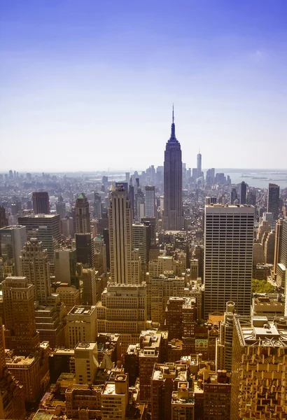 Skyline Manhattan Nyc Background — Stock Photo, Image