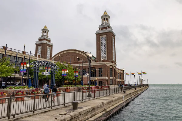 Chicago Junio Navy Pier Junio 2018 Chicago Illinois Fue Construido — Foto de Stock