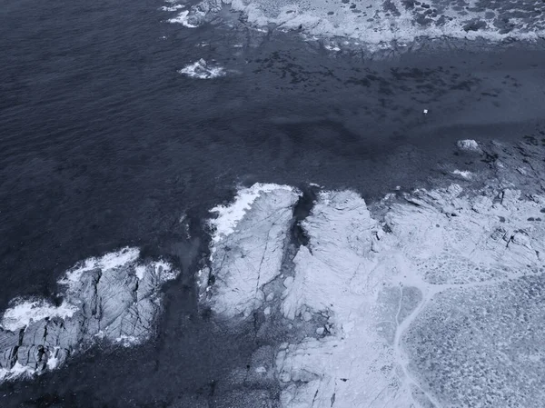 Het Kustzicht Vanuit Lucht — Stockfoto