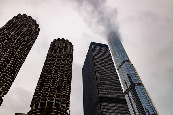 Chicago Cidade Onde Arranha Céus Nasceram — Fotografia de Stock