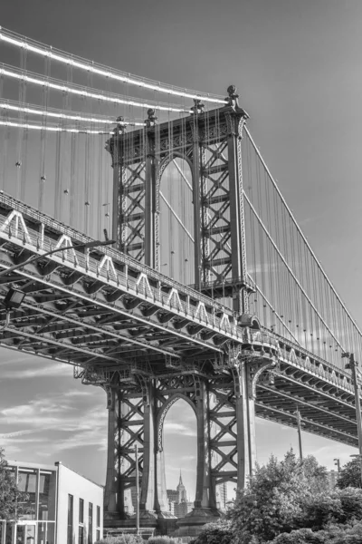 Segunda Ponte Mais Famosa Nova Iorque Manhattan Bridge — Fotografia de Stock