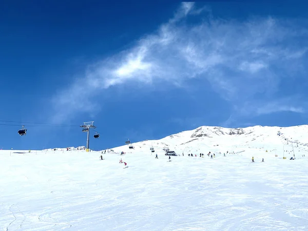 Dolomitas Uno Los Lugares Más Bellos Del Mundo Para Esquiar — Foto de Stock