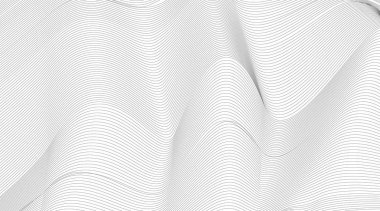 Dijital Contour eğrisi, nokta ve çizgi ve telle dalga. 3B Fütürist Teknoloji Konsepti için Soyut Arkaplan