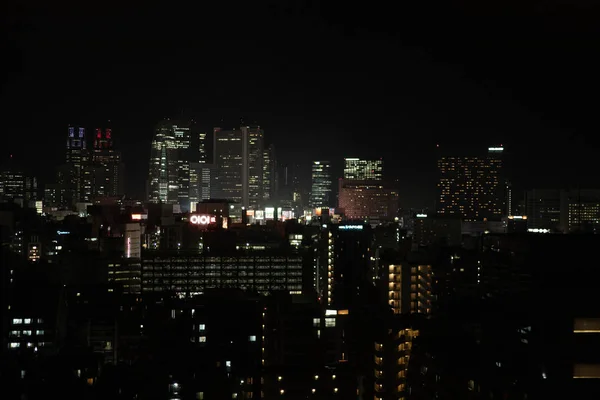 Japan / Tokyo - 29 oktober 2019: Shinjuku skyskrapa skyline b — Stockfoto