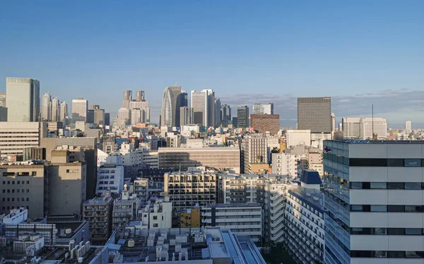 Japan / Tokyo - October 30 2019: Shinjuku skyscraper skyline bu — стокове фото