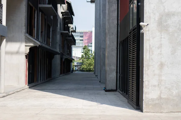 The alley with loft architecture Concrete Cement style . Modern