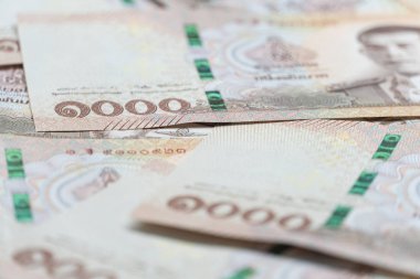 1000 Tayland Banyosu para banknotunu kapatın. Arkaplan konumu