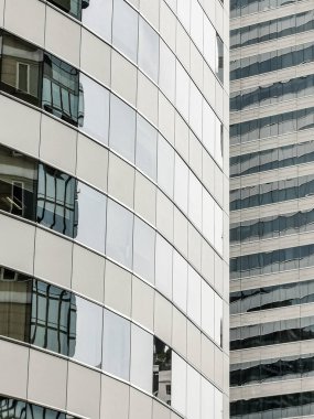 yüksek katlı otel balkon. mimari ve cephe tasarımı için arka plan konsepti