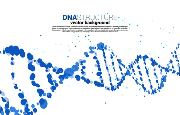 Vektor Dns Genetikai Struktúra Pont Véletlenszerű Háttér Koncepció Biotechnológia Biológia — Stock Vector