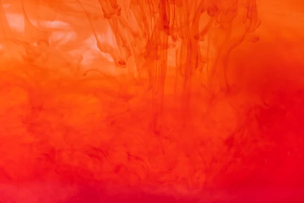 Close up red color ink Fluid liquid and smoke Abstract  background. Color drop flowing in water.
