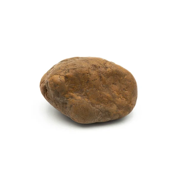 Duży granitowy kamień skalny, odizolowany na białym tle. — Zdjęcie stockowe