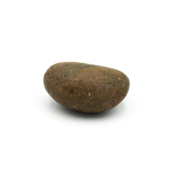 Большой гранитный камень, изолированный на белом фоне . — стоковое фото
