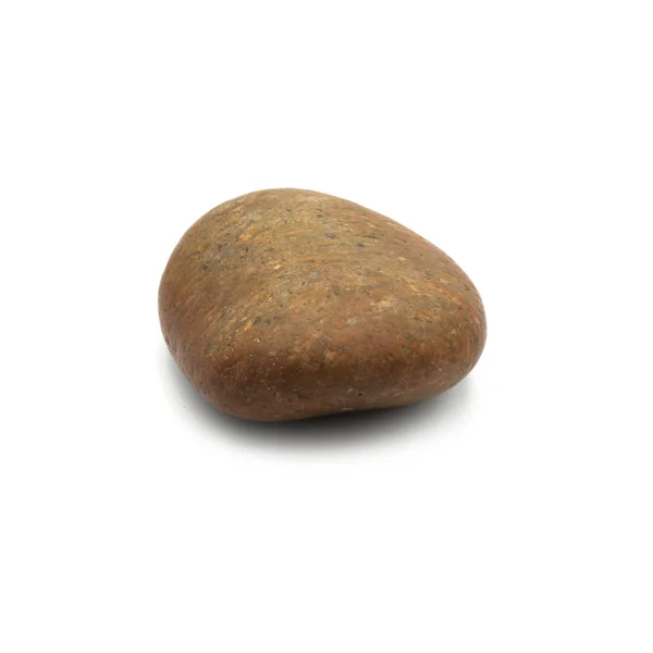 Duży granitowy kamień skalny, odizolowany na białym tle. — Zdjęcie stockowe