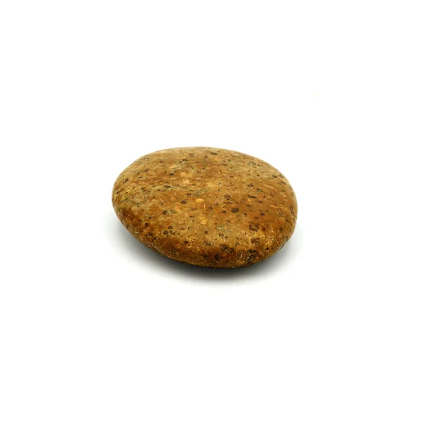 Большой гранитный камень, изолированный на белом фоне . — стоковое фото