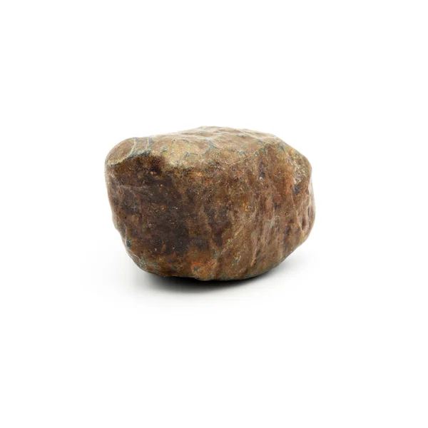 Pedra de rocha de granito grande, isolado no fundo branco . — Fotografia de Stock