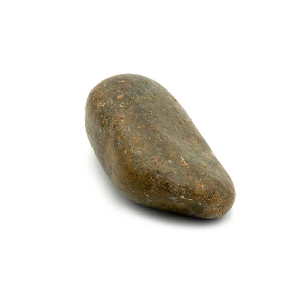 Grosse pierre de granit, isolée sur le fond blanc . — Photo