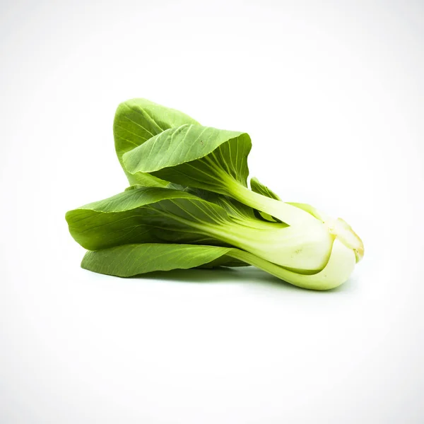 Pok Choi zielone warzywa na białym tle — Zdjęcie stockowe