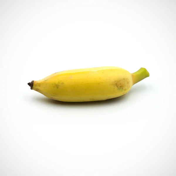 Cultivated banana one  isolated on the white background. — 스톡 사진