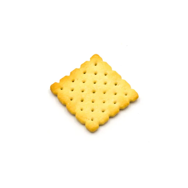 Stack of crackers  Isolated on the white background — Stock Photo, Image