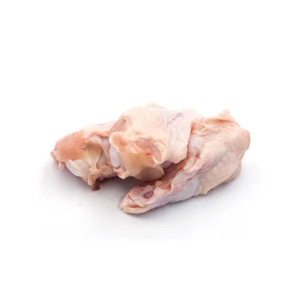 Asas de frango frescas Isoladas no fundo branco — Fotografia de Stock