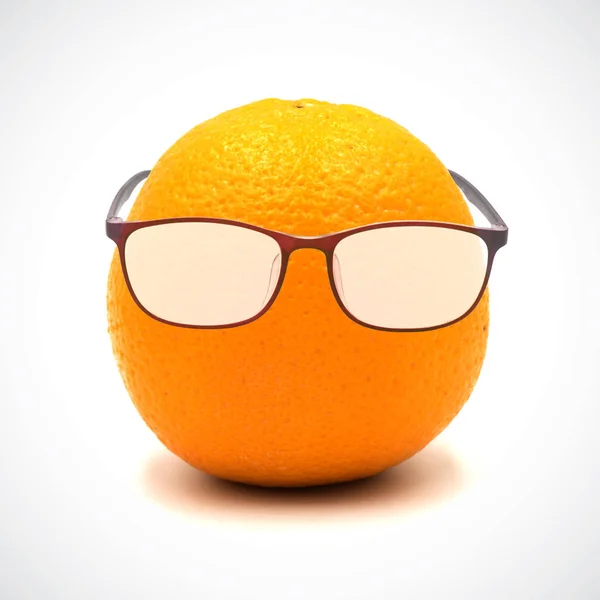 Portakal, beyaz arka planda ekşi meyve tadı. — Stok fotoğraf