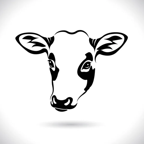 Vector Picture Cow Head Design Logo Design Farm Animals Black — Stock Vector
